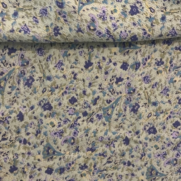 Vintage 90s Y2K A Line Flowy Paisley floral Pastel Green Slip Skirt Large - Picture 3 of 6